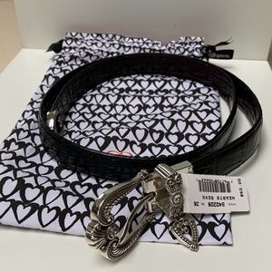 Brighton Hearts Reversible Belt Black/Brown